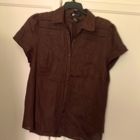 Carole Iittle 100% linen blouse size M - Picture 1 of 7
